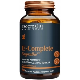 Doctor Life Witamina E-Complete SupraBio 60kapsułek cena 84,49zł
