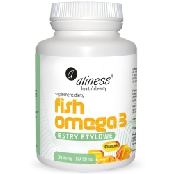 Aliness Fish Omega 3 Estry 180/120mg 60kapsułek cena 26,90zł