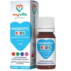 Myvita Probiotic Kids probiotyczne krople dla dzieci 7ml cena 26,90zł