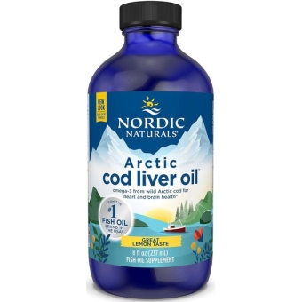 Nordic Naturals Arctic Cod Liver Oil (Olej z wątroby dorsza arktycznego CYTRYNA) 237ml cena 118,90zł