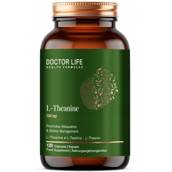 Doctor Life L-Theanine (L-Teanina) 200mg 120kapsułek cena 39,00zł