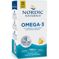 Nordic Naturals Omega-3 690mg (Kwasy omega-3 CYTRYNA) 60kapsułek cena 75,95zł