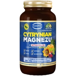 Asepta Cytrynian Magnezu – Wysoka przyswajalność 100kapsułek cena 49,00zł