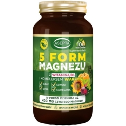 Asepta 5 Form Magnezu z kompleksem warzyw 100kapsułek cena 64,50zł
