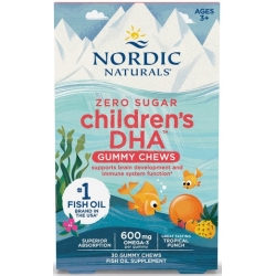 Nordic Naturals Children's DHA Gummies 600mg (Kwasy omega-3 + DHA + EPA OWOCE TROPIKALNE) 30sztuk cena 79,90zł