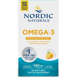 Nordic Naturals Omega-3 Fish 690mg (Kwasy omega-3 CYTRYNA) 60kapsułek cena 79,50zł