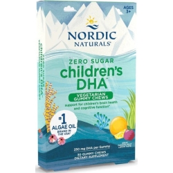 Nordic Naturals Children's DHA Vegetarian Gummies 250mg (Kwasy omega-3 + DHA MARAKUJA) 30sztuk cena 127,90zł