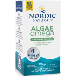 Nordic Naturals Algae Omega 715mg (Kwasy omega-3 + VEGAN) 60kapsułek cena 111,90zł