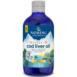 Nordic Naturals Arctic-D Cod Liver Oil (Kwas omega-3 + Witamina D3 dodana do oleju z ryb CYTRYNA) 237ml cena 123,50zł