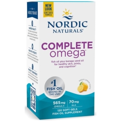 Nordic Naturals Complete Omega 565mg + 70mg GLA (Kwasy omega-3-6-9 + GLA CYTRYNA) 120kapsułek cena 137,50zł