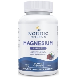 Nordic Naturals Magnesium Gummies 300mg (Magnez JAGODA) 60sztuk cena 103,90zł