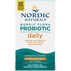 Nordic Naturals Nordic Flora Probiotic Daily (Prebiotyk FOS + 12mld CFU) 60kapsułek cena 105,90zł