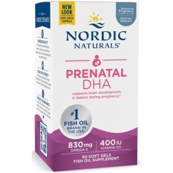 Nordic Naturals Prenatal DHA 830mg + 400IU D3 (Kwasy omega-3 + DHA + EPA + D3) 90kapsułek cena 117,50zł