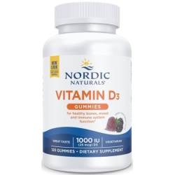 Nordic Naturals Vitamin D3 Gummies 1000IU (Witamina D3 OWOCE LEŚNE) 120sztuk cena 89,90zł