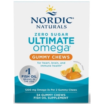 Nordic Naturals Zero Sugar Ultimate Omega Gummy (Kwas omega-3 OWOCE TROPIKALNE) 54sztuk cena 174,90zł