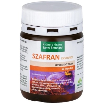 Sanct Bernhard Szafran ekstrakt 60kapsułek cena 59,90zł
