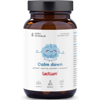 Aura Herbals Calm down Lactium® 60kapsułek cena 65,90zł