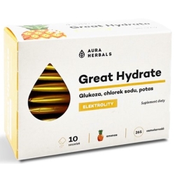 Aura Herbals Great Hydrate Elektrolity ananas saszetki 10sztuk cena 8,90zł