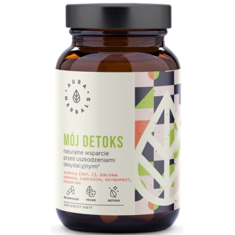 Aura Herbals Mój Detoks (Naturalne wsparcie przed uszkodzeniami oksydacyjnymi) 60kapsułek cena 34,50zł