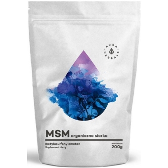 Aura Herbals MSM Organiczny Związek Siarki proszek 200g cena 17,39zł