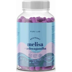 Pure Lab Ekstrakt melisa 150 mg + Ashwagandha 170kapsułek cena 34,98zł
