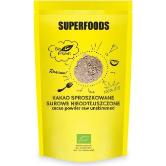Kakao sproszkowane surowe nieodtłuszczone BIO 150 g Bio Planet cena 28,39zł