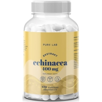 Pure Lab Ekstrakt z echinacea 400mg 170kapsułek cena 34,40zł
