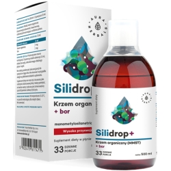 Aura Herbals Silidrop+ krzem organiczny MMST + Bor płyn 500ml cena 63,90zł