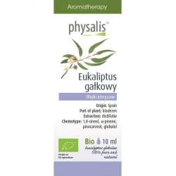Olejek eteryczny Eucalyptus globulus BIO (Eukaliptus gałkowy) 10ml Physalis cena 17,49zł