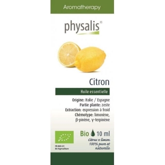 Olejek eteryczny citroen BIO (cytryna zwyczajna) 10ml Physalis  cena 18,69zł