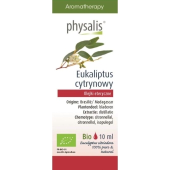Olejek eteryczny Citroen eucalyptus BIO (eukaliptus cytrynowy) 10ml Physalis cena 19,35zł