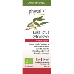 Olejek eteryczny Citroen eucalyptus BIO (eukaliptus cytrynowy) 10ml Physalis cena 19,35zł
