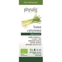 Olejek eteryczny Lemongrass BIO (Trawa cytrynowa) 10ml Physalis  cena 20,95zł
