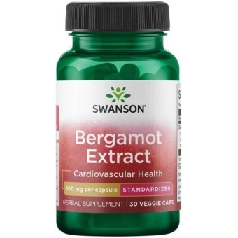 Swanson Bergamot Extract 500mg 30kapsułek cena 41,50zł