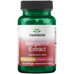 SWANSON Bergamot extract 500mg 30kapsułek cena 40,50zł