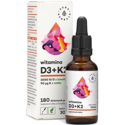 Aura Herbals Witamina D3 2000IU + K2 krople 30ml cena 34,90zł