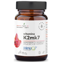 Aura Herbals Witamina K2MK7 MenaQ7® 200µg 30kapsułek cena 36,50zł