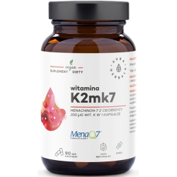 Aura Herbals Witamina K2MK7 MenaQ7® 200µg 90kapsułek cena 79,90zł