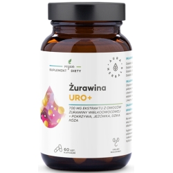 Aura Herbals Żurawina Uro+ 60kapsułek cena 30,90zł