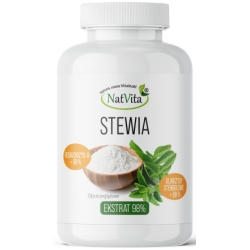 Natvita Stewia Ekstrakt czysty 98% proszek 20g cena 21,90zł