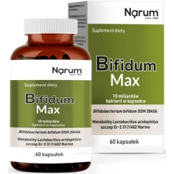Narum Bifidum Max 60kapsułek cena 129,00zł