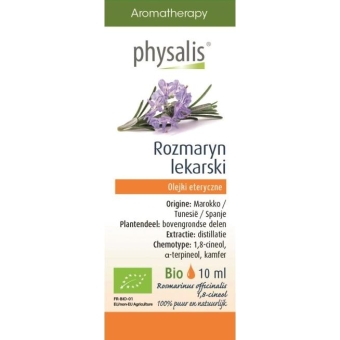 Olejek eteryczny Rozmaryn lekarski BIO (Rosmarinus officinalis) 10ml Physalis cena 25,55zł