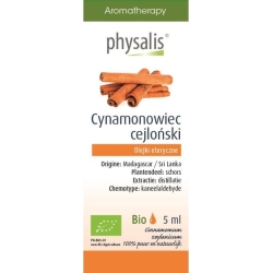 Olejek eteryczny Cynamonowiec cejloński (Cinnamomum zeylanicum) BIO 5 ml Physalis cena 37,69zł