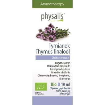 Olejek eteryczny Tymianek (thymus zygis LINALOL) BIO 10ml Physalis cena 51,39zł