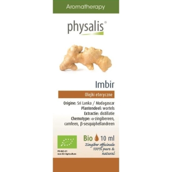 Olejek eteryczny Imbir (Zingiber officinale) BIO 10ml Physalis cena 57,65zł