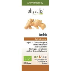 Olejek eteryczny Imbir (Zingiber officinale) BIO 10ml Physalis cena 57,65zł