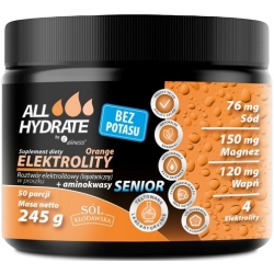 Aliness ALLHydrate Elektrolity Senior Orange (bez potasu) 245g cena 59,90zł