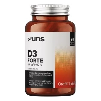 UNS Witamina D3 Forte 60kapsułek cena 42,25zł