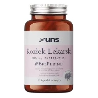 UNS Kozłek lekarski + Bioperine 60kapsułek cena 38,90zł