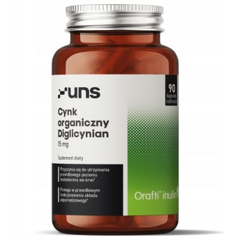 UNS Cynk organiczny Diglicynian 90kapsułek cena 29,00zł